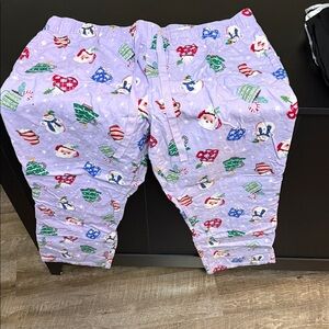 Kids Lavender Holiday Print Pajama Pants - old navy